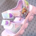 Korean Style Girls' Summer Sandals Soft Bottom Little Kids' Princess Shoes Beach Shoes Girls' Shoes Little Girl's Shoes 52-3-4. 