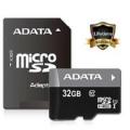 ADATA 32GB Class 10 microSDHC Card with SD Card with Adapter - Black. 