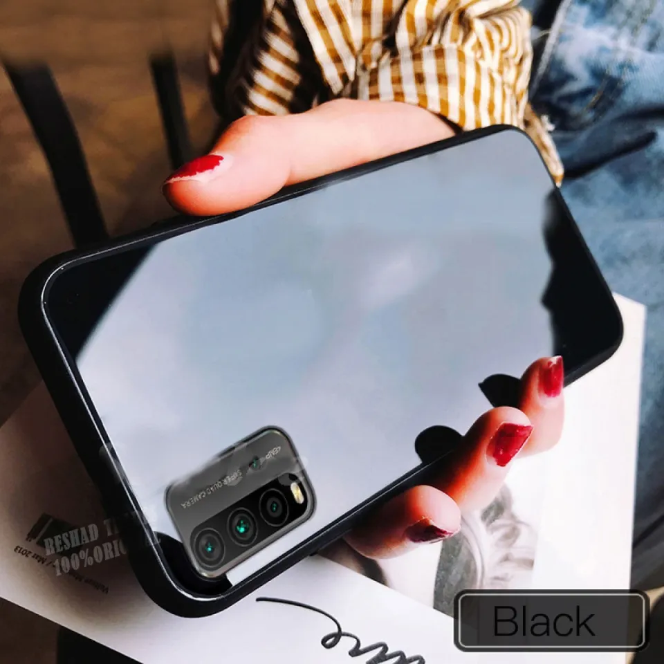 Xiaomi Redmi Power Hard Case Tempered Glass Tpu Mirror Hybrid