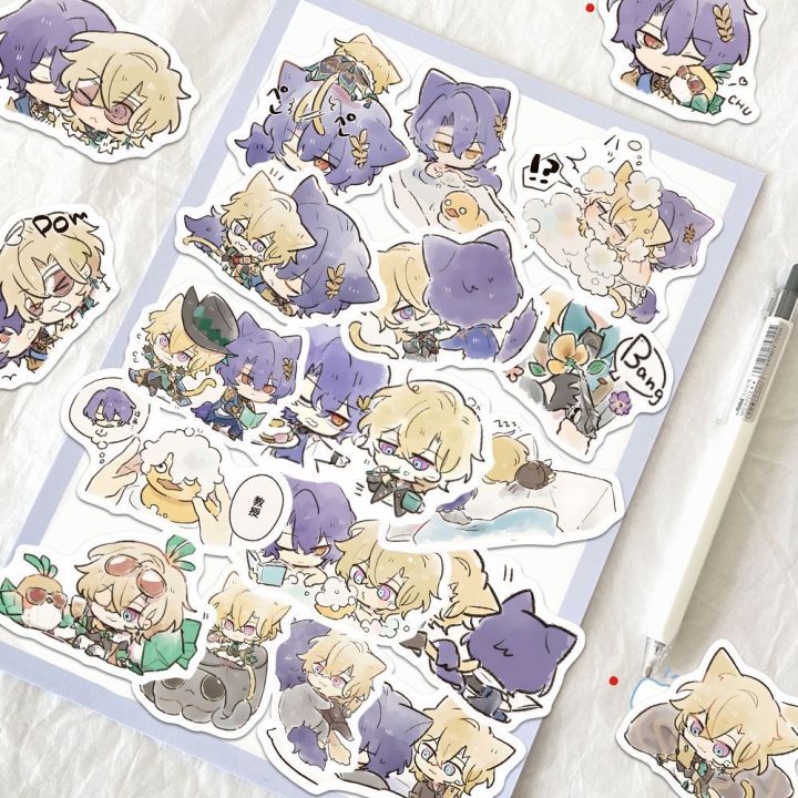 Honkai%20Star%20Rail%20Merch%20Character%20Stickers%20Aventurine%20Dr.%20Ratio%2080%20Pieces%20Anime%20Collection%20-%20Image%206