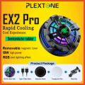 Plextone EX2 PRO Radiator Heatsinks Semiconductor Refrigeration Chip With Magnetic Patch Mobile Phone Cooler RGB Cooling Fans Back Clip For PUBG, MLBB, Genshin. 