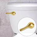 Toilet Tank Flush Handle Toilet Handle Chrome Polished Modern Brass Arm Front Mount Repair Replacement Toilet Lever Fittings Accessories.