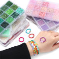 1 Set/Box Multicolor Rice Beads and Tube Beads For DIY Jewelry Making. 