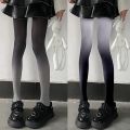 Lolita Gradient Tights Anime Stockings Cute Leggings Black Coffee Red Blue Pantyhose Women Colored Tights for Girls. 