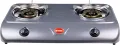 Gazi Gas Stove Stainless Steel Double Burner HTG-2090A NG or LPG. 