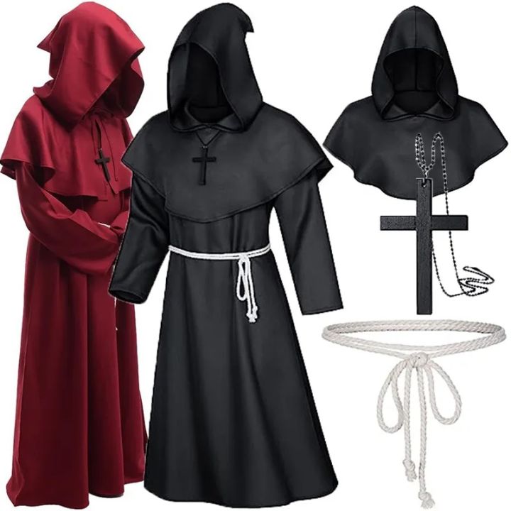 Plague%20Doctor%20Costume%20Bird%20Mouth%20Mask%20Horrible%20Wizard%20Cloak%20Cape%20Halloween%20Medieval%20Hooded%20Robe%20Monk%20Robes%20Role%20Playing%20Men's%20Cloak%20Creative%20Halloween%20Cosplay%20Props%20Steampunk%20-%20Image%206