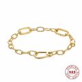 925 Sterling Silver Chain Bracelet For Original Pandora Me Charm DIY For Women Fashion Jewelry ME Link Bracelets Simple Making.