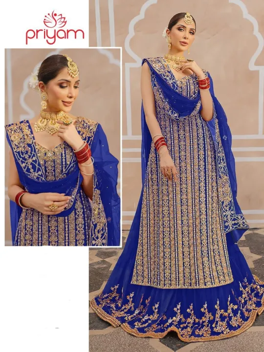 Semi-Stitched%20Georgette%20Party%20Dress%20For%20Women%20-%20Image%205