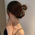 Ladies fashion temperament elegant simple bow head hair grab hair clip hair accessories headdress. 