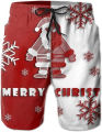 Santa Claus Xmas Graphic Beach Shorts 3D Merry Christmas Printing Board Shorts Fashion Mens Swim Trunks Pants Hombre Y2k Pants. 