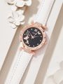 LooKeo Mall Women's Butterfly Analog Wristwatch and Bracelet Set, Fashionable and Casual Watch, Gift for Her. 