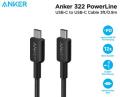 Anker 322 USB-C to USB-C 60W Nylon Braided Cable 6Feet. 