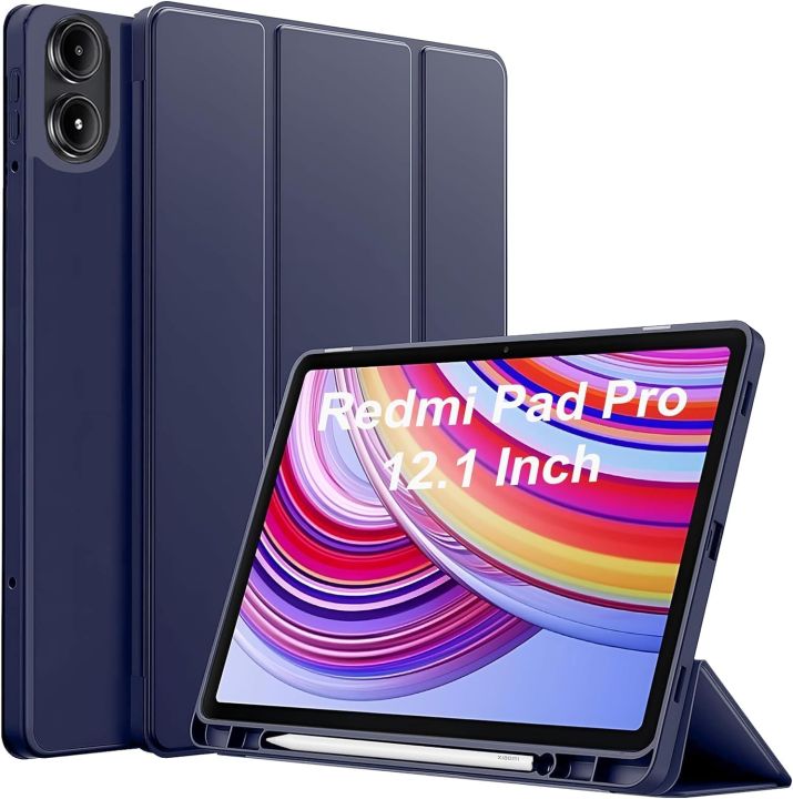 Premium%20Flexible%20TPU%20Flip%20Cover%20for%20Redmi%20Pad%20Pro%2012.1%20Cover%20Case,%20Flip%20Cover%20with%20Pencil%20Holder%20for%20Xiaomi%20Redmi%20Pad%20Pro%205G%20Tablet%2012.1%20inch%20%5B%20Auto%20Sleep%20Wake%20Support%5D%20-%20Image%202