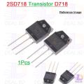 A Class 2SD718 2SD 718 KTD718 D718 NPN 120V 8A Transistor TO-3P Audio Power Amplifier Power Transistor Silicon Epitaxial Planar Transistor Electrical Circuitry & Parts. 