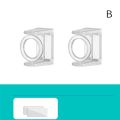Rotatable Curtain Rod Bracket Self Adhesive Shower Curtain Rod Holder Ring Telescopic Rod Hanger Corner Pole Ring For Bathroom. 
