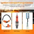 Racing Ignition Coil+Spark Plug+CDI Box For GY6 50cc-150cc 4-Stroke Engines ATV.