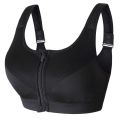 S-5XL Hot Sports Top Yoga Bra Women Shockproof Gym Shirt Sports Bra Front Zipper Big Lady Push Up Brassiere Sportswear Plus Size.