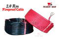 2.0 Rm Fireproof Electric Cable Red/Black Color (1 coil)  Fireproof. 