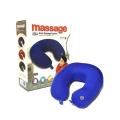 Vibrating Neck Massager Travel Pillow - Blue.