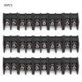 50pcs 2-Pin 7.62mm Pitch Circuit Board Wiring BarrierTerminal Blocks Electrical Connector.