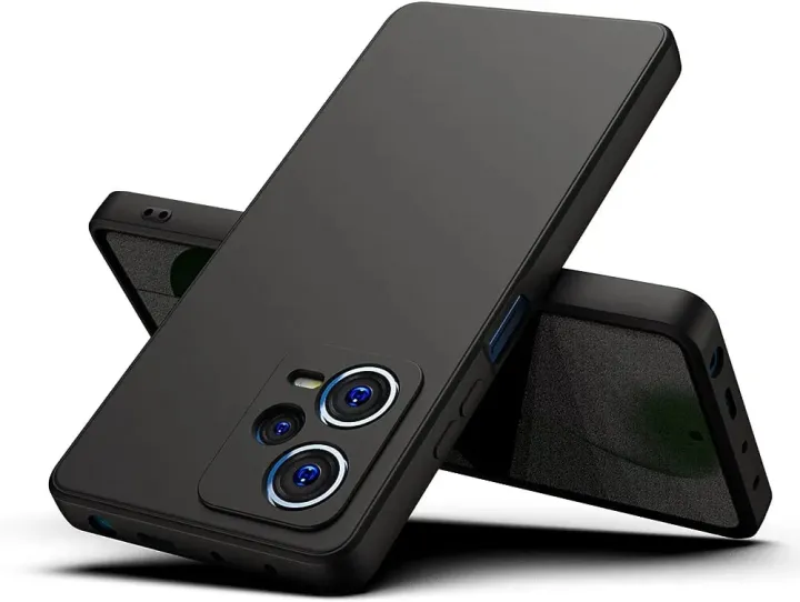 Xiaomi%20Poco%20X5%20Silicone%20Matte%20Flexible%20Soft%20Phone%20Case%20-%20Black%20-%20Phone%20Back%20Cover%20-%20Image%202