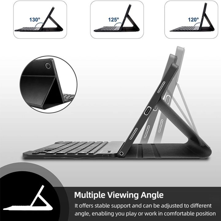 Portable%20Detachable%20Tablet%20Protective%20Case%20with%20BT%20Keyboard%20Pen%20Slot%20Compatible%20with%20Samsung%20Tab%20S6%20Lite%2010.4/P610/P615%20Green-green1%20-%20Image%207