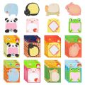 【LuckyBabyFans Store】（NEW）[In Stock] Cute Sticky Notes 640 Sheets (32 Pieces) Mini Animal Sticky Notes Set Funny Self Adhesive Memo Pad Colourful. 