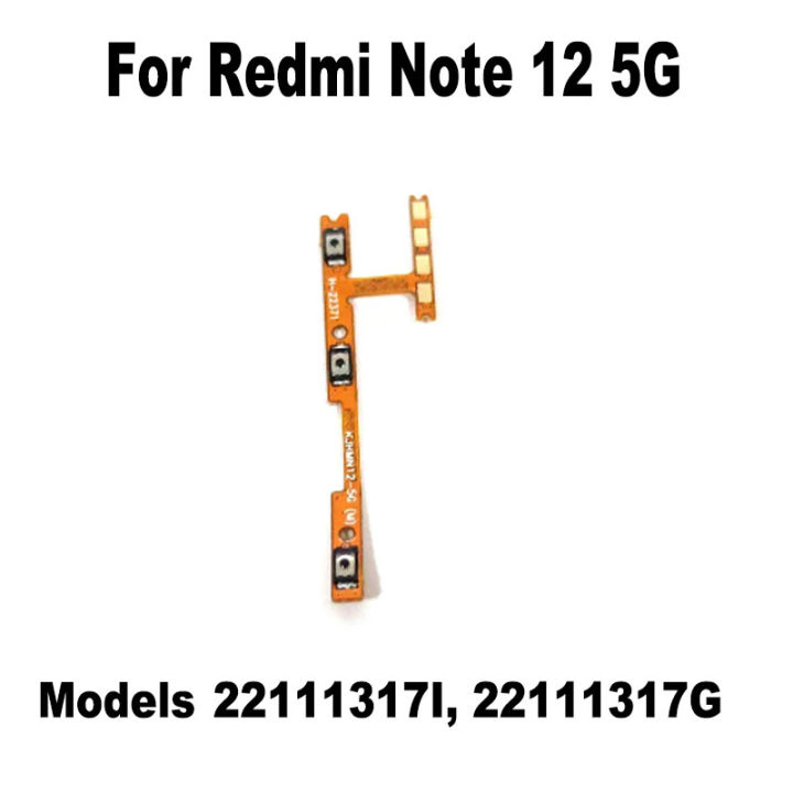 Redmi%20Note%2012%2012%20Pro%204G%205G%20power%20on%20/%20off%20Switch%20Button%20Side%20Volume%20Up%20Down%20Buttons%20Flex%20Cable%20Replacement%20Parts%20-%20Image%203