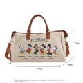 Disney Luxury Brand Travel Bag Mickey Cartoon Luggage Canvas Bag Mommy Bag Large Capacity Handbag Ladies Storage Bag Suitcase.