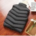 New Winter Vest Jacket Men Puffer Sleeveless Coat Men Solid Color Down Jacket Winter Warm Waistcoat Outwear Windbreaker Clothing. 