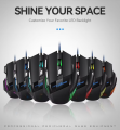 Leishe G950 Revolver Lightning Ergonomic Gaming Mouse With Clich Wheel And Precise Targeting USB Optical Wired Gaming USB Gaming Mouse Laser Work Mouse Rgb LED Wireless Mouse. 