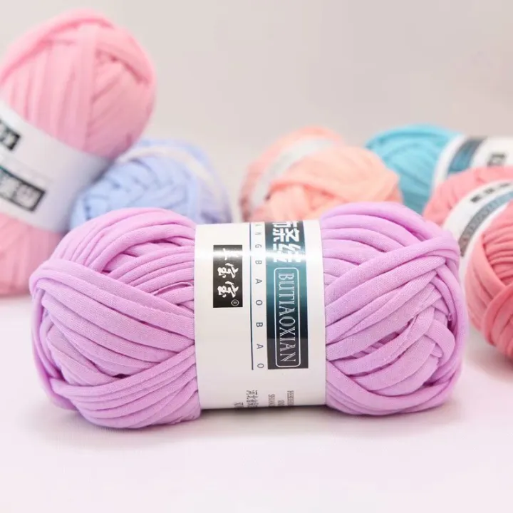 1pc%20100g%20Thick%20Yarn%20Soft%20Cold%20Cloth%20Yarn%20for%20Hand%20Knitting%20Woven%20Bag%20Carpet%20DIY%20Hand-knitted%20Material%20-%20Image%207