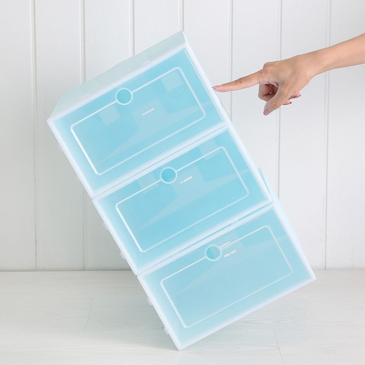 6-Piece%20Candy%20Color%20Shoe%20Box,%20Transparent%20Plastic%20Shoe%20Storage%20Box,%20Shoe%20Cabinet%20Storage%20Drawer%20Rectangle%20Blue%20-%20Image%207