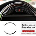 BRADOO- Carbon Fiber for Mini Cooper F55 F56 Console Navigation Screen Frame Trim.