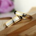 Ramos Stainless steel Wedding Ring Simple Design Couple Alliance Ring 4mm 6mm Width Band Ring for Women and Men.