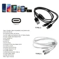 USB C Charging Cable 2 in 1 Multi Charging Cable Splitter USB to 2 Type C Charging Data Sync Cord Type-c conversion Type-c. 