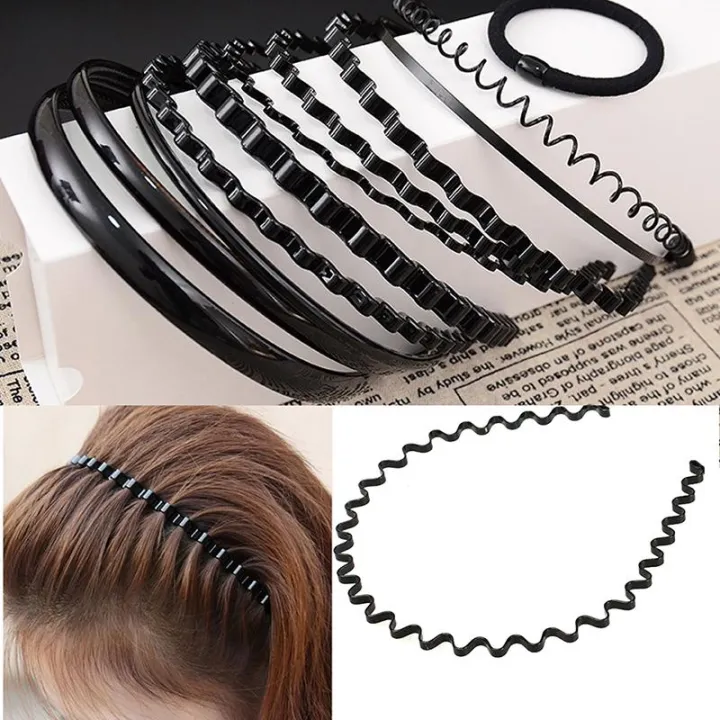 10pcs Unisex Metal, Plastic Hoop Hair Band Girl Men`s Head Band Accessory