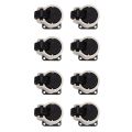 8 Pcs Retractable Leveling Casters Industrial Machine Swivel Caster Castor Wheel for Office Chair Trolley 330 Lbs.