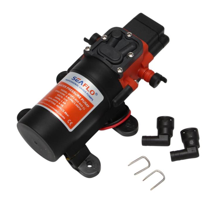 FORIDE 2X Seaflo 12V Water Pressure Diaphragm Pump 3.8 LPM 1.0 GPM 40 PSI - Caravan/Rv/Boat/Marine