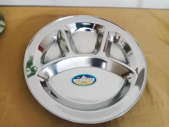4%20SECTION%206%20Pcs%2013%20Inch%20Large%20Size%20PLATE%20Stainless%20Steel%20Divided%20Plate%20.%20heavy%20Quality%20Stainless%20Steel%20Plate%20Set.%20-%20Image%203