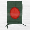 National Flags of Bangladesh 1.5ft x 1ft Set-C Chinese Fabrics Potaka Any Event Patriotism Celebrating Victory or Independence Day Stationery & Craft Green Red Colored - Awesome Gift Item Model Combo Package (2 PCS Headband Free Gift). 