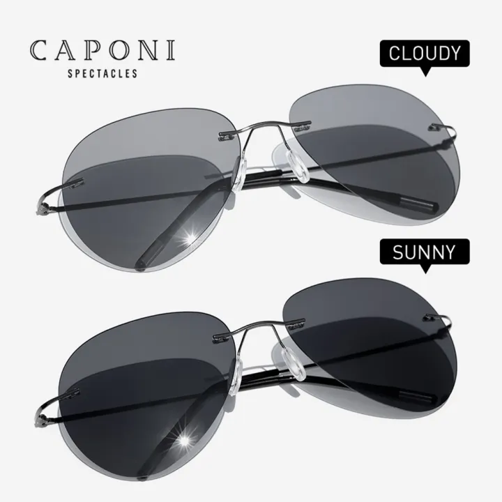 CAPONI%20Rimless%20Avation%20Sun%20Glasses%20For%20Men%20Discoloration%20Driving%20Fishing%20Polarized%20Sunglasses%20Light%20Weight%20Shades%20Male%20BS7466%20-%20Image%204