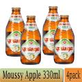 Moussy Apple Flavour  Malt Beverage, 330 ml- 4pack (Saudi Arabia). 