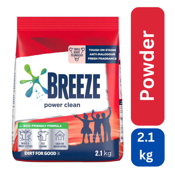 Breeze Detergent Powder Power Clean - 2.1kg