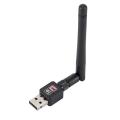 Network Card Mini USB WiFi Adapter Card Mbps 2dBi WiFi adapter PC WiFi Antenna WiFi Dongle 2.4G USB Ethernet WiFi Receiver. 