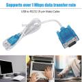 USB to RS232 Cable DB9 COM Port Serial PDA 9 Pin DB9 Converter Adapter For Computer PLx.
