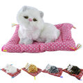 【Yurui】New imulation Kitten ound Pluh Toy with leeping Mat Home Decor. 