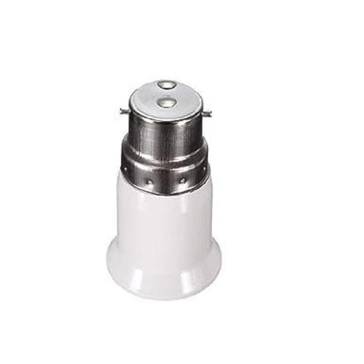 B22 to E27 Edison Screw LED Bulb Base Socket Converter Adaptor Fitting Extender Holder Energy Saving Lamp