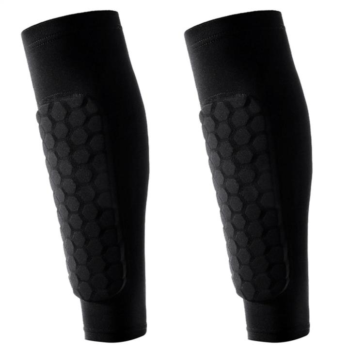 2X Outdoor Soccer Shin Guard Pads Football Shin Guard Pads Honeycomb Running Calf Protective Gear Protective Gear