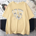 In The Future Dark Black Butterfly Creative Design Tshirts Women Soft Cotton T-Shirt Sport Summer Clothes Plus Size Short Sleeve.
